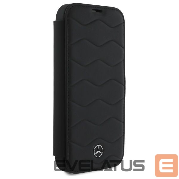 Другой аксессуар для телефона Mercedes-Benz Mercedes MB Waves Leather Case for iPhone 16 Pro Max - Black