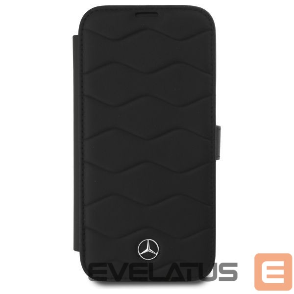 Другой аксессуар для телефона Mercedes-Benz Mercedes MB Waves Leather Case for iPhone 16 Pro Max - Black