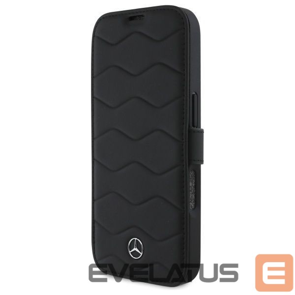 Другой аксессуар для телефона Mercedes-Benz Mercedes MB Waves Leather Case for iPhone 16 Pro Max - Black
