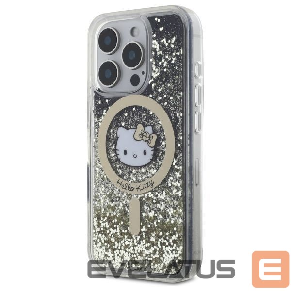 Другой аксессуар для телефона Hello Kitty Hello Kitty Liquid Glitter Fever MagSafe iPhone 16 Pro Case - Gold