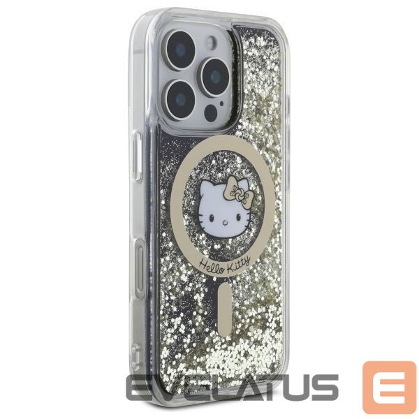 Другой аксессуар для телефона Hello Kitty Hello Kitty Liquid Glitter Fever MagSafe iPhone 16 Pro Case - Gold