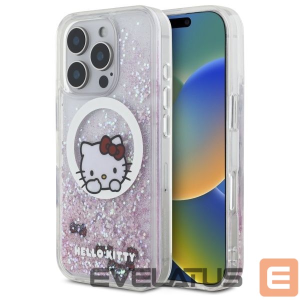 Другой аксессуар для телефона Hello Kitty Hello Kitty Liquid Glitter Sweet Kitty Bows MagSafe Case for iPhone 16 Pro Max - White