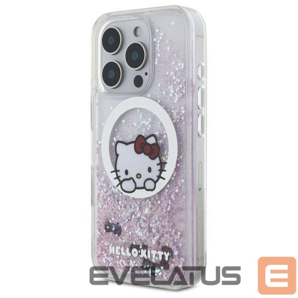 Другой аксессуар для телефона Hello Kitty Hello Kitty Liquid Glitter Sweet Kitty Bows MagSafe Case for iPhone 16 Pro Max - White