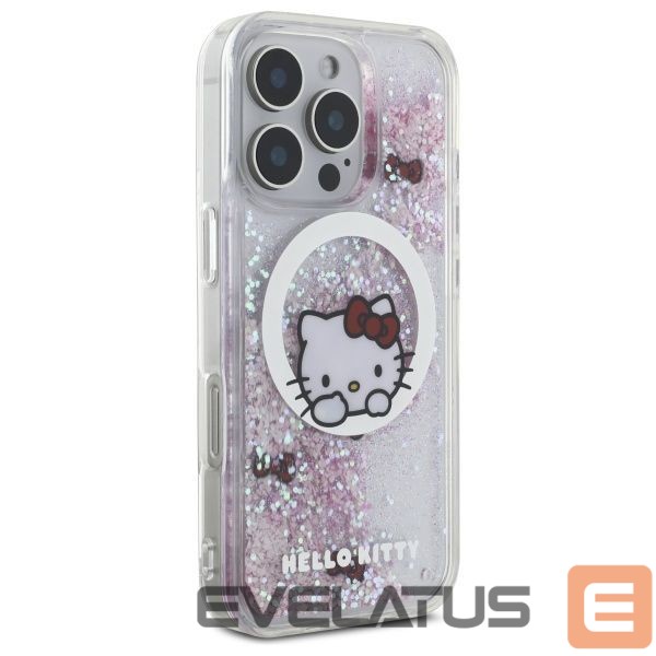 Другой аксессуар для телефона Hello Kitty Hello Kitty Liquid Glitter Sweet Kitty Bows MagSafe Case for iPhone 16 Pro Max - White
