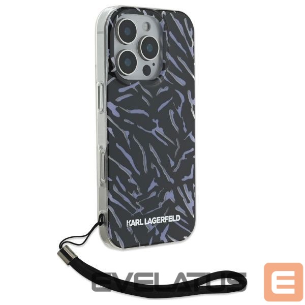 Другой аксессуар для телефона Karl Lagerfeld Karl Lagerfeld Zebra With Cord iPhone 16 Pro Case - Purple