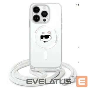 Другой аксессуар для телефона Karl Lagerfeld  Karl Lagerfeld IML Choupette Head & Cord Magsafe iPhone 16 Pro Case - Clear 