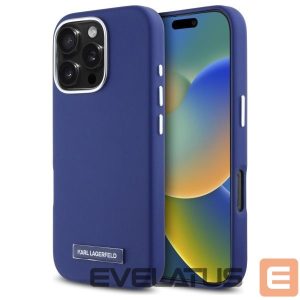 Другой аксессуар для телефона Karl Lagerfeld  Karl Lagerfeld FW Metal Plate MagSafe iPhone 16 Pro Case - Blue 