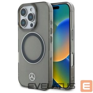 Другой аксессуар для телефона Mercedes-Benz  Mercedes Silver Ring MagSafe iPhone 16 Pro Max Case - Black 