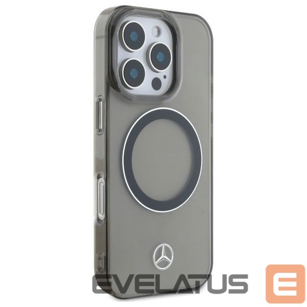 Другой аксессуар для телефона Mercedes-Benz Mercedes Silver Ring MagSafe iPhone 16 Pro Max Case - Black