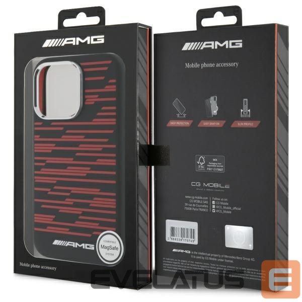 Другой аксессуар для телефона Mercedes-Benz AMG Silicone Graphics MagSafe case for iPhone 16 Pro - black