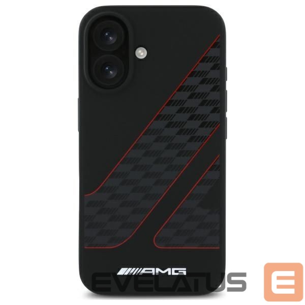 Другой аксессуар для телефона Mercedes-Benz AMG Checkered Flag Pattern MagSafe iPhone 16 Case - Black