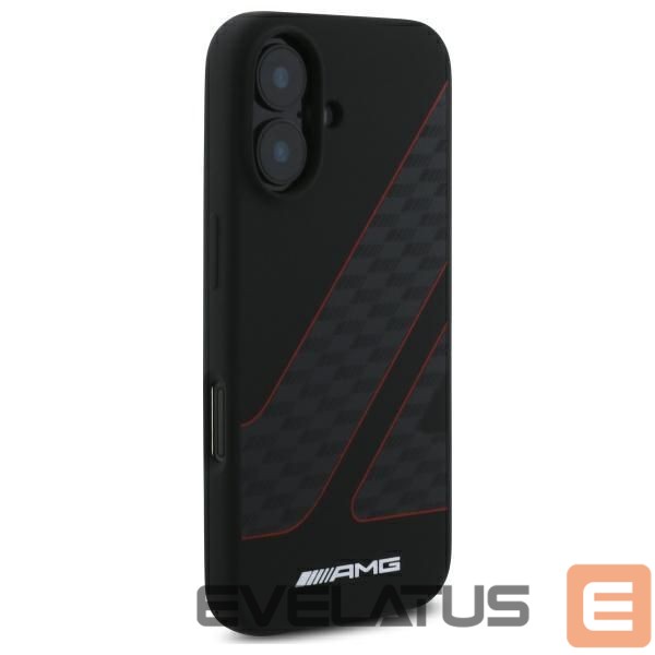 Другой аксессуар для телефона Mercedes-Benz AMG Checkered Flag Pattern MagSafe iPhone 16 Case - Black