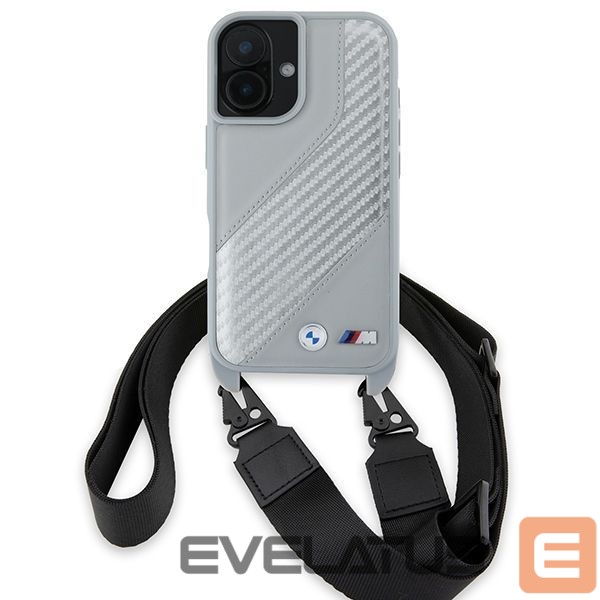 Другой аксессуар для телефона BMW BMW M Edition Carbon Stripe & Strap iPhone 16 Case - Gray