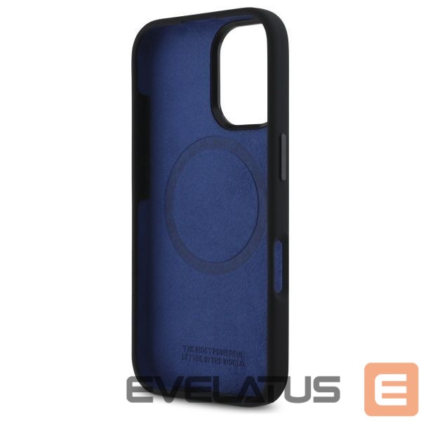 Другой аксессуар для телефона BMW BMW BMHMP16S23SHEB iPhone 16 6.1" black/black hardcase Silicone Hexagon Blue Line MagSafe