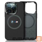 Другой аксессуар для телефона BMW  BMW M Silicone Printed Ring MagSafe iPhone 16 Case - Black 
