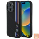Другой аксессуар для телефона BMW  BMW Silicone Cut Tricolor Lines MagSafe Case for iPhone 16 Pro Max - Black 