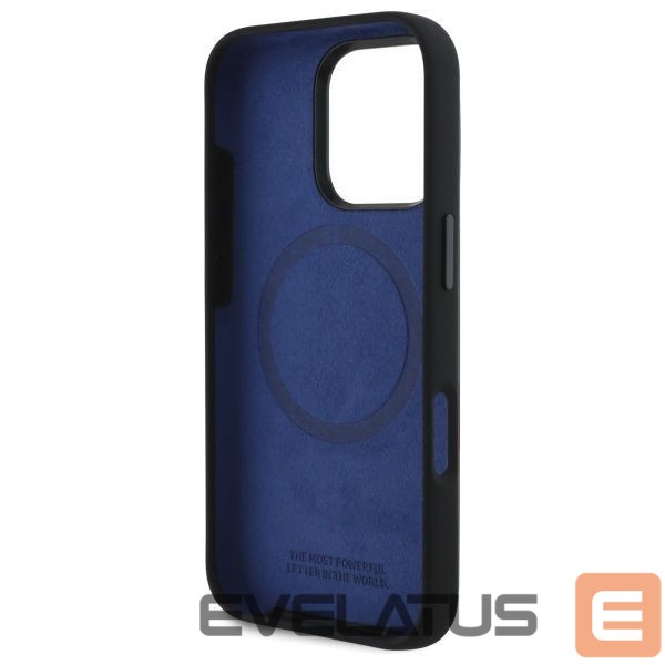 Другой аксессуар для телефона BMW BMW BMHMP16X23SHEB iPhone 16 Pro Max 6.9" black/black hardcase Silicone Hexagon Blue Line MagSafe