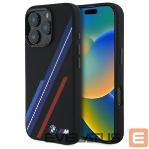 Другой аксессуар для телефона BMW  BMW Silicone Random Lines MagSafe Case for iPhone 16 Pro Max - Black 