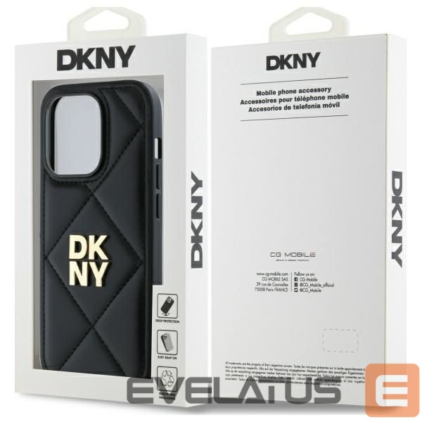 Другой аксессуар для телефона DKNY DKNY Quilted Stack Logo iPhone 14 Pro Max Case - Black