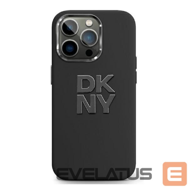 Другой аксессуар для телефона DKNY DKNY Liquid Silicone Metal Logo iPhone 16 Case - Black