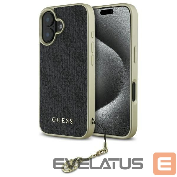 Другой аксессуар для телефона Guess Guess 4G Charms Collection case for iPhone 16 - black