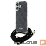 Другой аксессуар для телефона Guess  Guess Crossbody Cord 4G Print Case for iPhone 16 - Black 