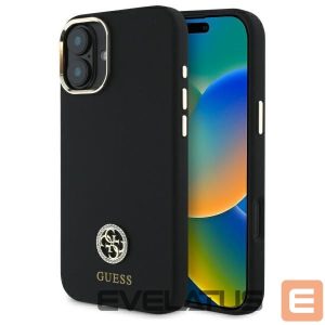Другой аксессуар для телефона Guess  Guess Silicone Logo Strass 4G Case for iPhone 16 - Black 