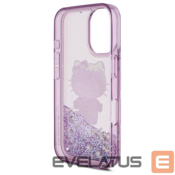 Другой аксессуар для телефона Hello Kitty Hello Kitty Liquid Glitter 50TH Anniversary Party iPhone 16 Case - Purple