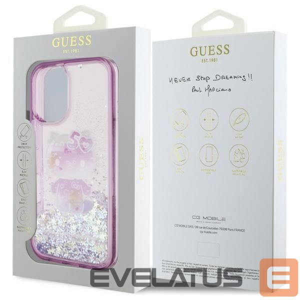 Другой аксессуар для телефона Hello Kitty Hello Kitty Liquid Glitter 50TH Anniversary Party iPhone 16 Case - Purple