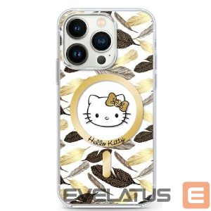 Другой аксессуар для телефона Hello Kitty  Hello Kitty IML Golden Leaves MagSafe Case for iPhone 16 Pro Max - White 