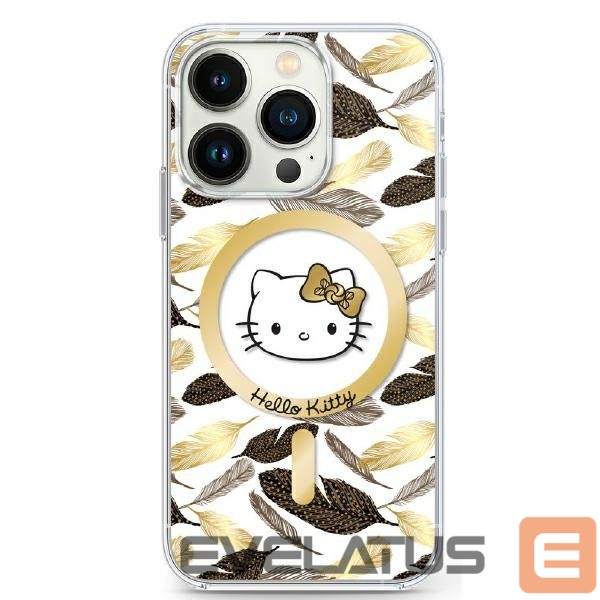 Другой аксессуар для телефона Hello Kitty Hello Kitty IML Golden Leaves MagSafe Case for iPhone 16 Pro Max - White