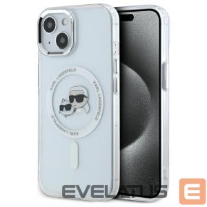 Другой аксессуар для телефона Karl Lagerfeld  Karl Lagerfeld KLHMP14SHLSKCH iPhone 14 6.1" white/white hardcase IML Metal Karl&Choupette Head MagSafe 