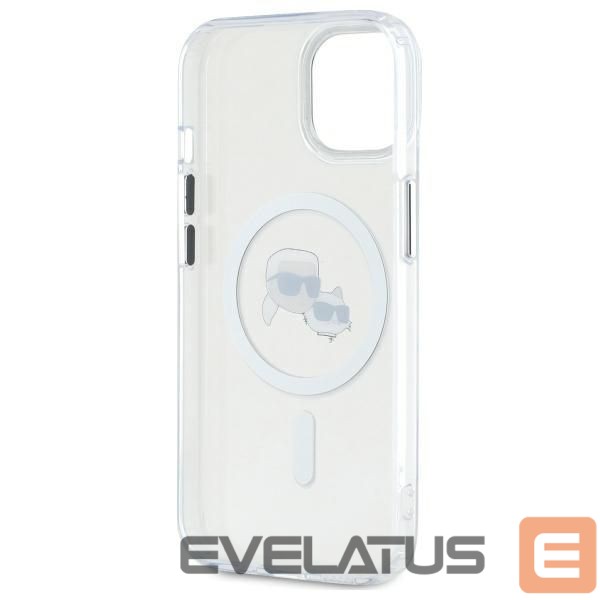 Другой аксессуар для телефона Karl Lagerfeld Karl Lagerfeld KLHMP14SHLSKCH iPhone 14 6.1" white/white hardcase IML Metal Karl&Choupette Head MagSafe