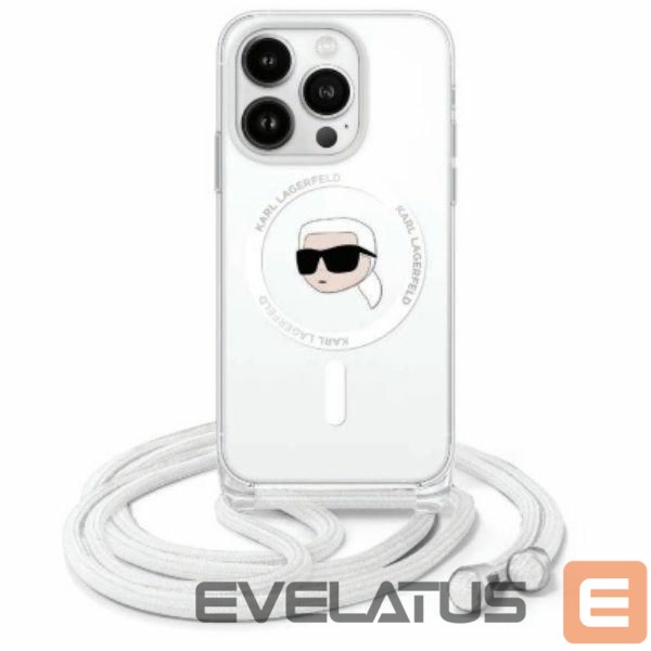 Другой аксессуар для телефона Karl Lagerfeld Karl Lagerfeld Crossbody IML Karl Head Magsafe Case for iPhone 16 Pro - Clear
