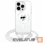 Другой аксессуар для телефона Karl Lagerfeld  Karl Lagerfeld IML Choupette Head & Cord Magsafe iPhone 16 Case - Clear 