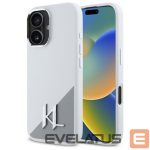 Другой аксессуар для телефона Karl Lagerfeld  Karl Lagerfeld Silicone Initial Metal Logo MagSafe iPhone 16 Case - White 
