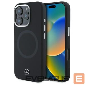 Другой аксессуар для телефона Mercedes-Benz  Mercedes Silicone Tonal Logo MagSafe iPhone 16 Pro Max Case - Black 