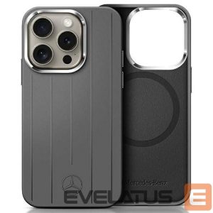 Другой аксессуар для телефона Mercedes-Benz  Mercedes Silicone Vertical Tonal Stripes MagSafe Case for iPhone 16 Pro Max - Gray 