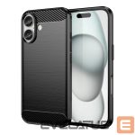 Чехол на заднюю панель Hurtel - Carbon Case for iPhone 16 Silicone Case - Black 