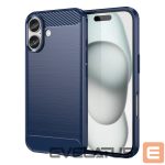 Чехол на заднюю панель Hurtel  Carbon Case for iPhone 16 Plus - Blue 