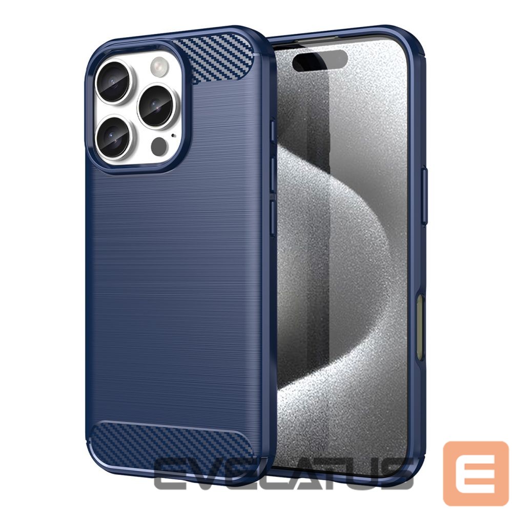 Чехол на заднюю панель Hurtel Carbon Case for iPhone 16 Pro - Blue