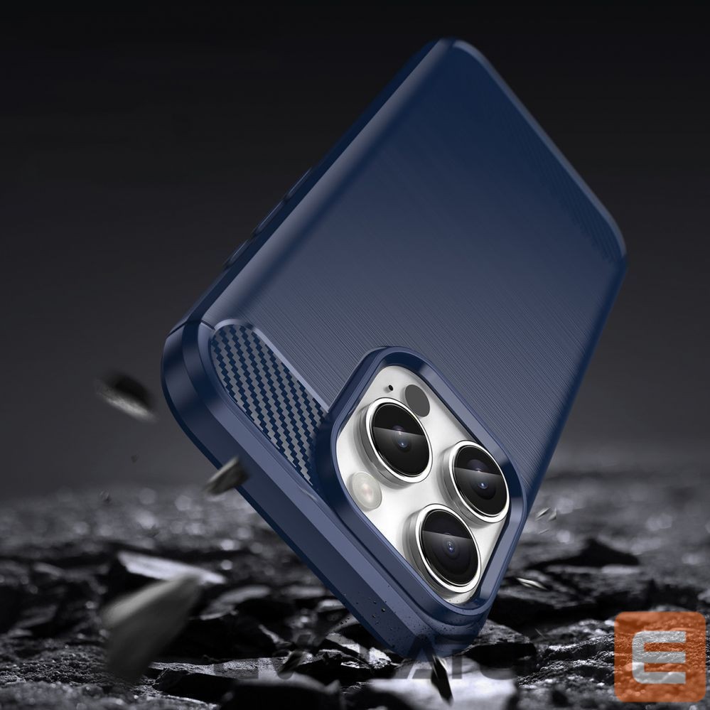Чехол на заднюю панель Hurtel Carbon Case for iPhone 16 Pro - Blue