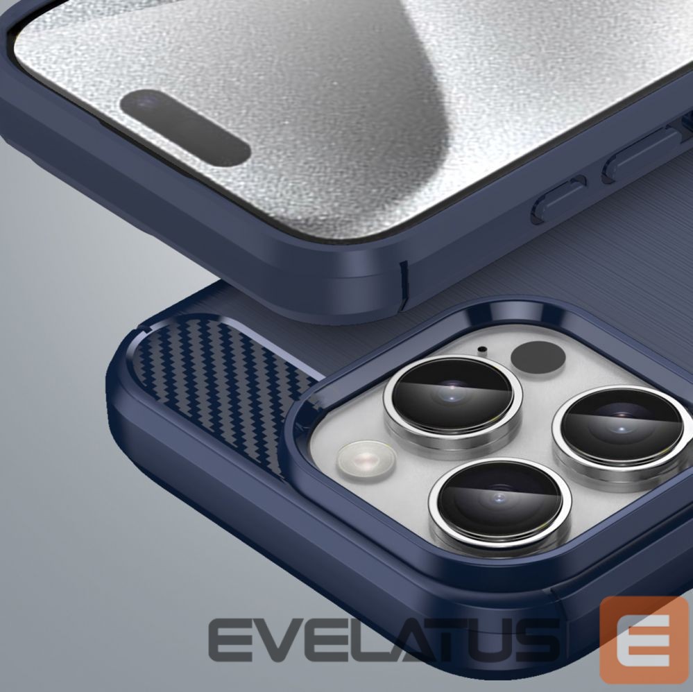 Чехол на заднюю панель Hurtel Carbon Case for iPhone 16 Pro - Blue