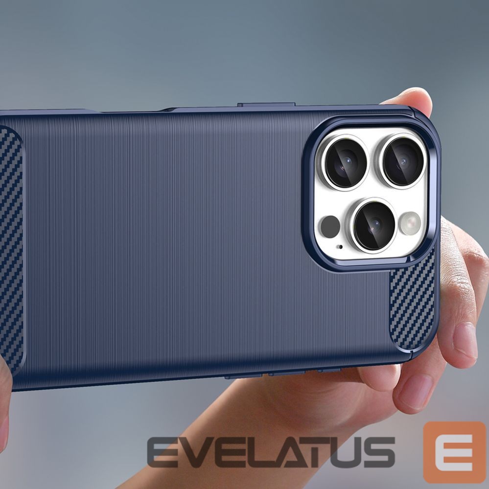 Чехол на заднюю панель Hurtel Carbon Case for iPhone 16 Pro - Blue