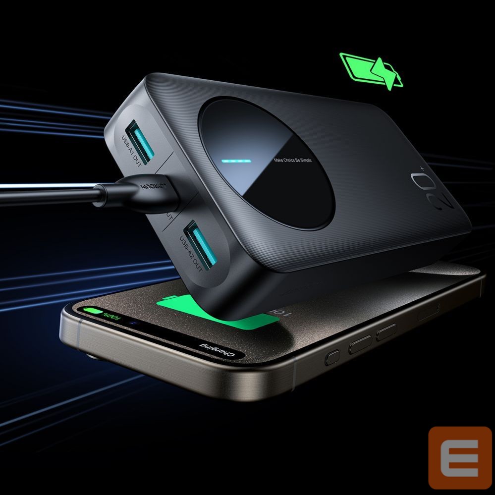 Внешний аккумулятор Joyroom Powerbank Joyroom JR-PBF14 20000mAh 2.4A 2x USB-A 1x USB-C - black