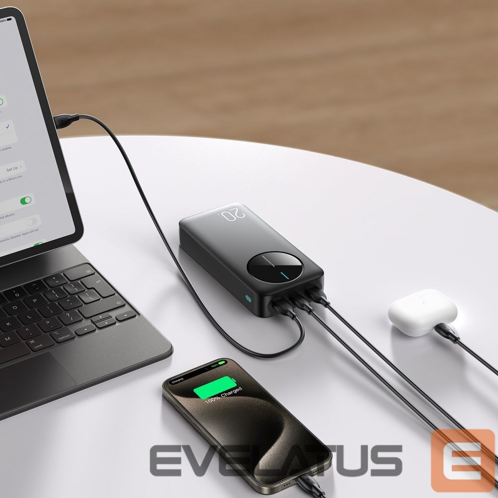 Внешний аккумулятор Joyroom Powerbank Joyroom JR-PBF14 20000mAh 2.4A 2x USB-A 1x USB-C - black