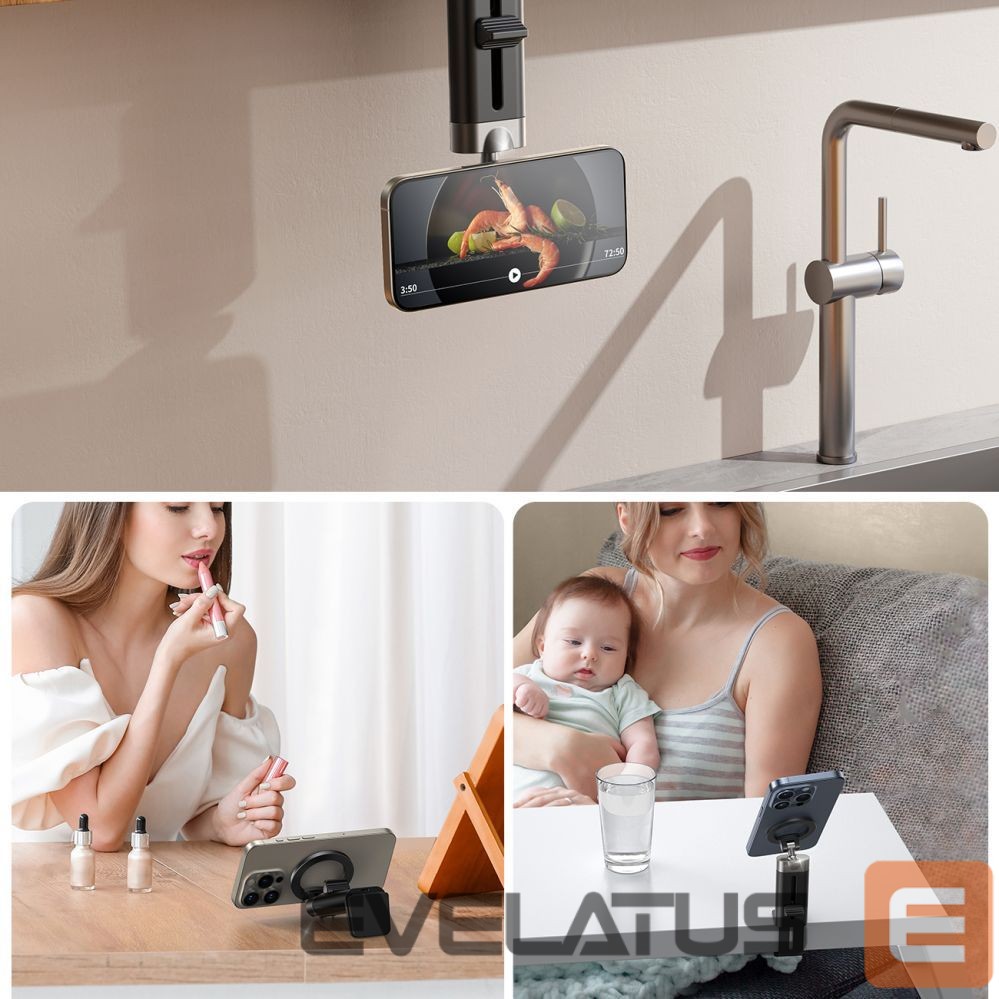 Авто держатель Joyroom Joyroom JR-ZS413 magnetic travel stand for 4.7-7.0" phone - black