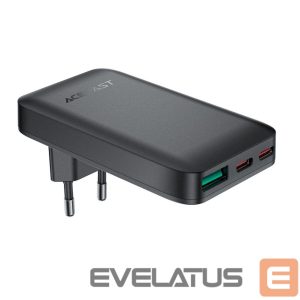 Адаптер Acefast  Acefast A100 65W GaN 2 USB-C+ USB-A Charger Ultra Slim - Black