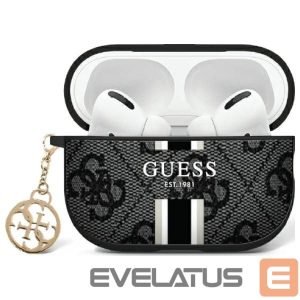 Другой аксессуар для телефона Guess  Guess GUAP2P4RPSK AirPods Pro 2 (2022/2023) cover black/black 4G Printed Stripes Charm 