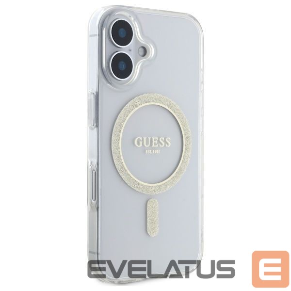 Другой аксессуар для телефона Guess Guess GUHMP16MHFGERET iPhone 16 Plus 6.7" transparent hardcase IML Glitter Circle MagSafe